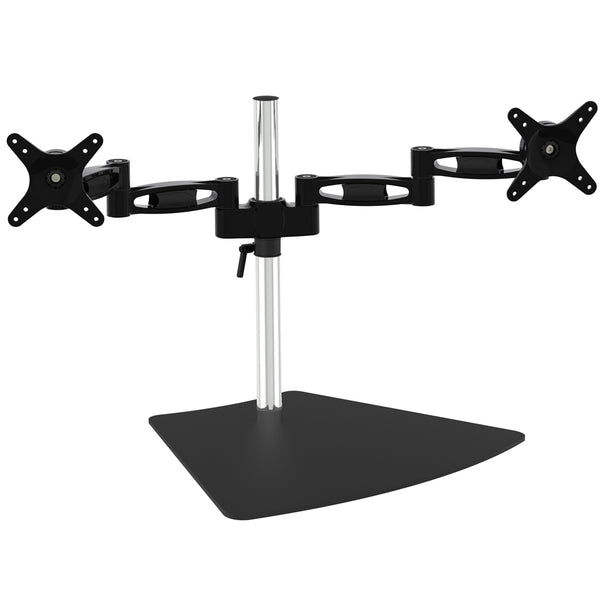 Dual Monitor Free Standing Desk Mount | Amer Mounts 2EZ