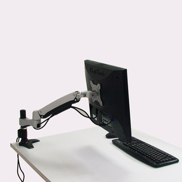 Long Single Articulating Monitor Arm with Grommet Mount - AMR1APL