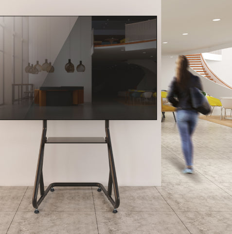 TV Stand Display Cart with Wheels for 60-105" Screens - EZMC8