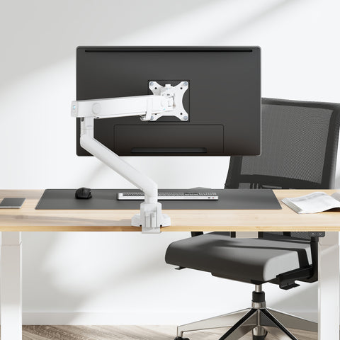 Single Monitor Mount With Articulating Arm - HYDRA1B-W (WHITE)