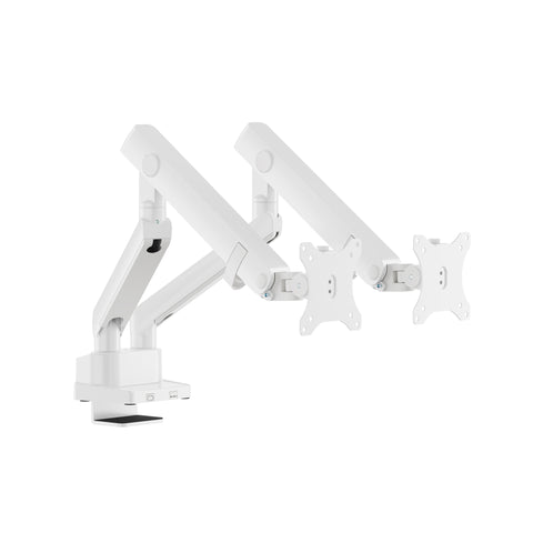 Dual Monitor Mount With Articulating Arms - HYDRA2B-W (WHITE)