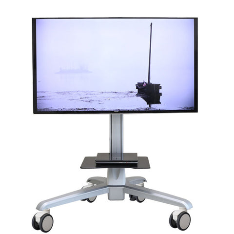 Mobile Media Conference Computer/TV Display Cart With Motorized Lift - AMRM4E