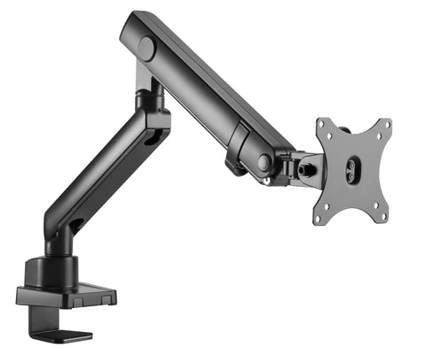 Single Monitor Aluminum Slim Mechanical Spring Monitor Arm | Supports 15" - 32" Monitors - HYDRA1B